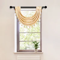 1 pc european golden royal luxury swag valance for living room valance curtains for kitchen