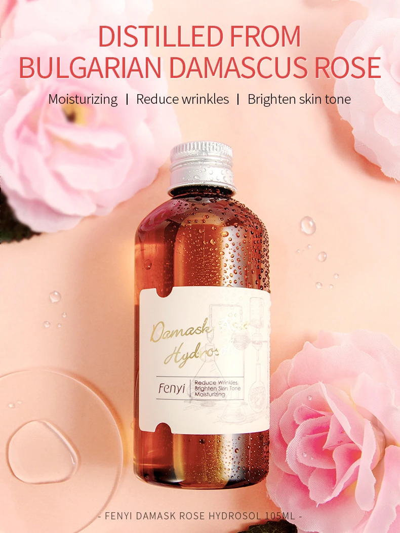

105ml Damask Rose Hydrosol Moisturizing Reduce Wrinkles Brighten Skin Tone It Willincrease Skin Elasticity & Make Skin Soft