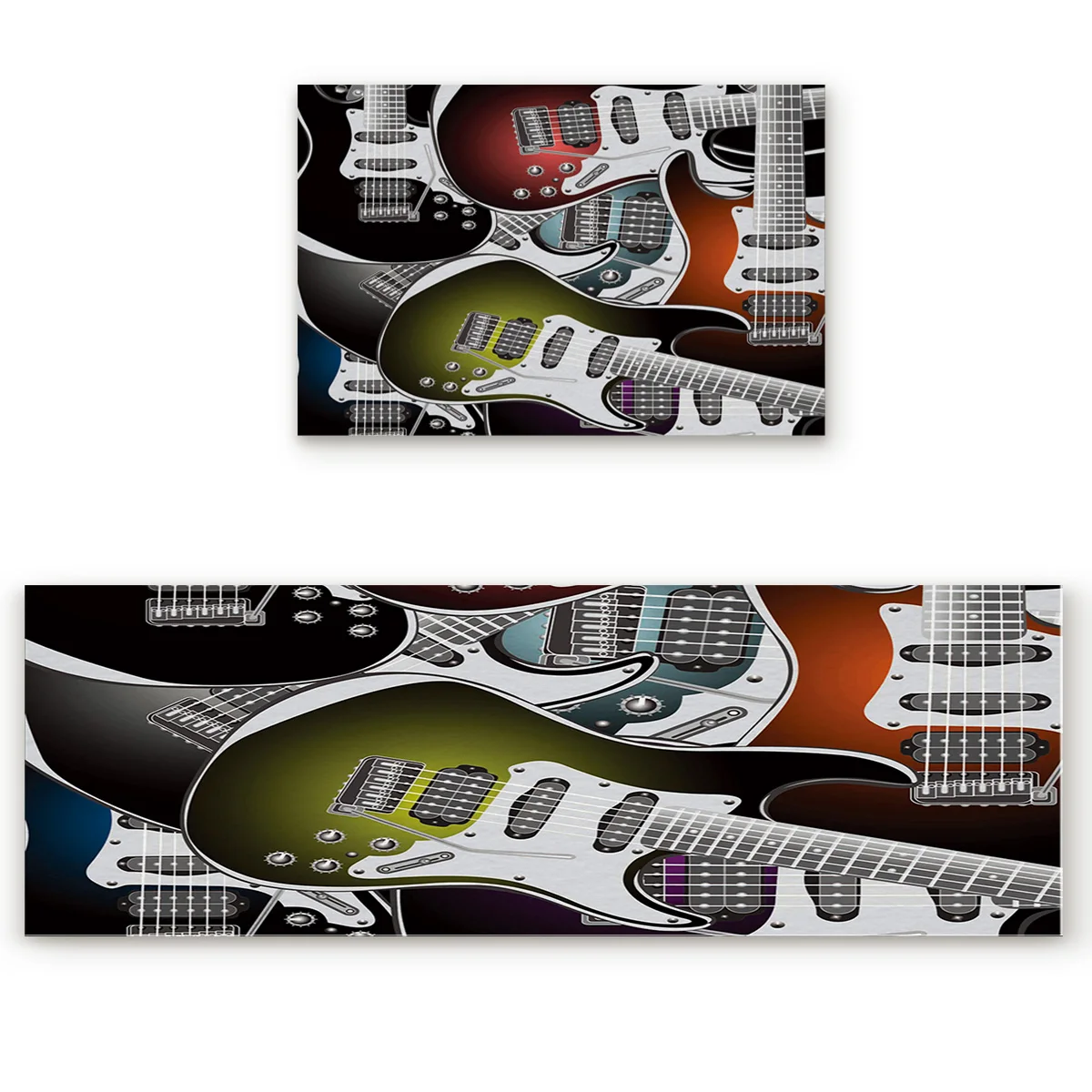 2 шт./компл. Кухня коврик Электрогитары Ковер Дверной Коврик для входной двери не