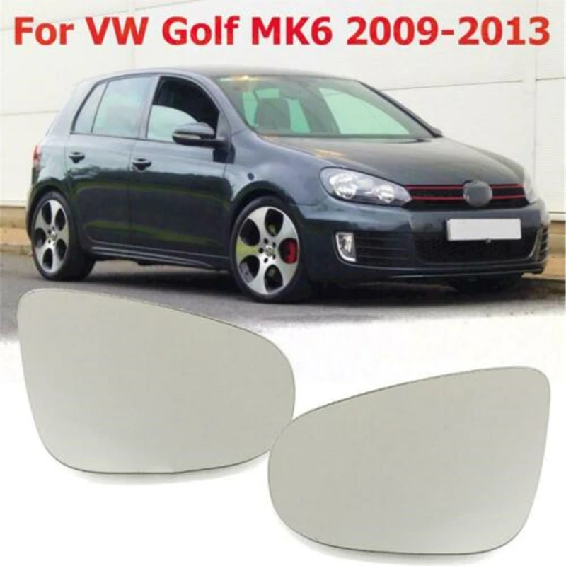 LF &amp RH с подогревом зеркало заднего вида стеклянный объектив для Volkswagen VW GOLF MK6