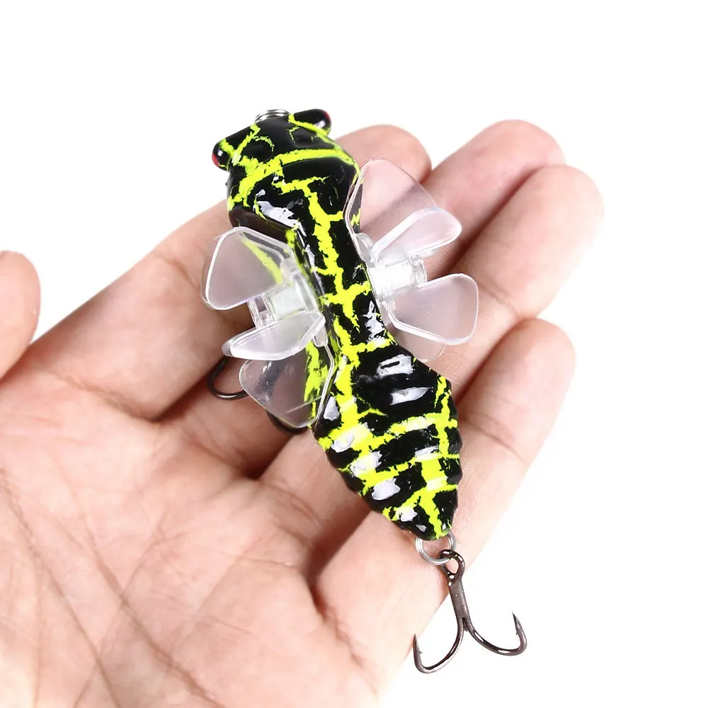 

LZY DUANG 10 Colors Peche TopWater Surface Sub-Bait Bionic Hard Bait Tractor Rotation Fishing Lure 7.5cm 15.5g Senuelos De Pesca