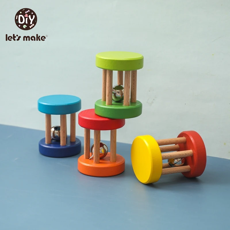 1 шт. деревянные погремушки для новорожденных на возраст 0-12 месяцев |