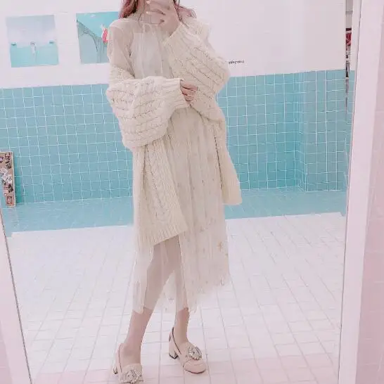 Женское японское миди платье феи Весна Винтаж галактика вышивка соблазнительное