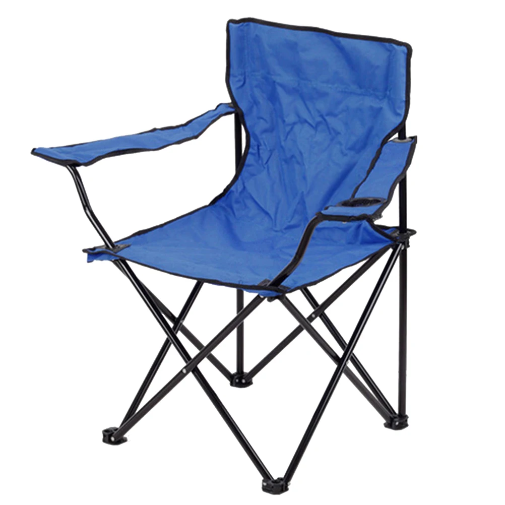 Синее складное кресло для рыбалки на открытом воздухе портативный рыболовный