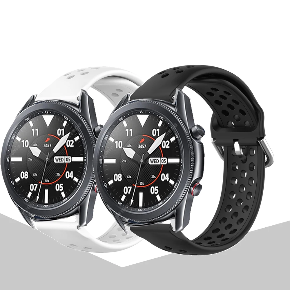 

Ремешок силиконовый спортивный для Samsung Galaxy Watch 3 41 мм 45 мм, браслет для Gear S2 Classic S3 Frontier