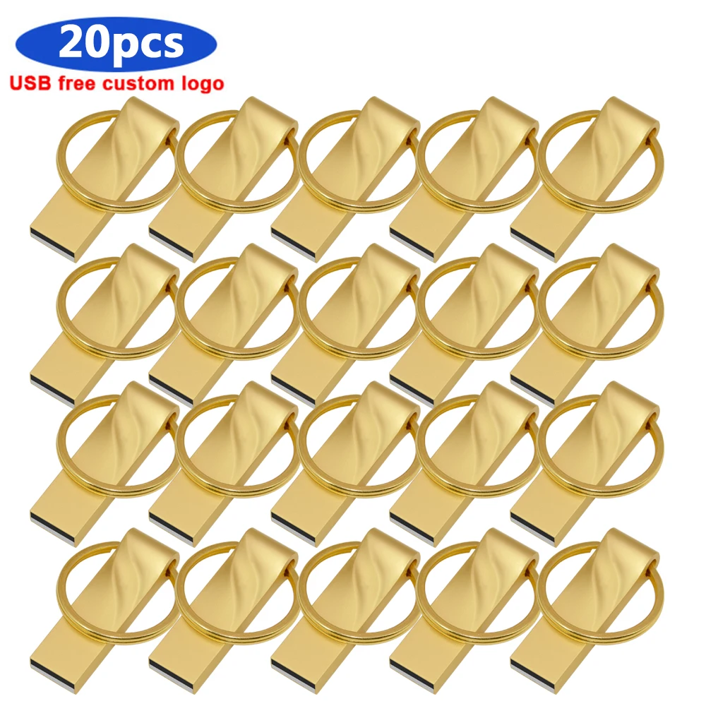 

USB Flash Drive Metal High Speed USB Stick 4GB 8GB 16GB 32GB 64GB 128GB pendrive Real Capacity usb flash wholesale 10pcs/lot