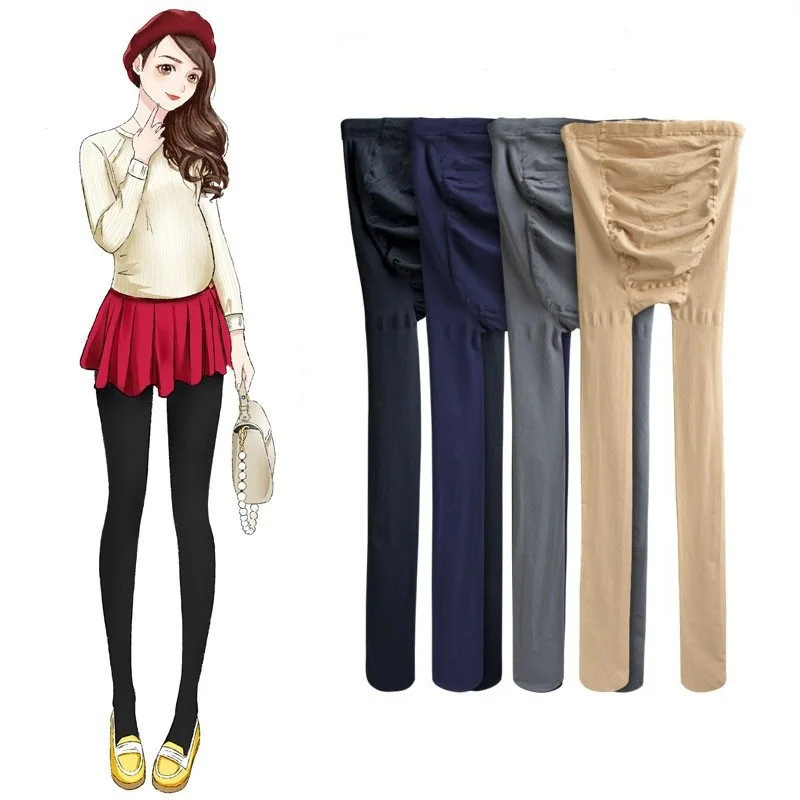 Одежда для беременных весенне-осенние бархатные регулируемые леггинсы уход за