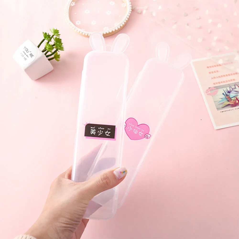 Простой Прозрачный Футляр чехол с кроличьими ушками на многофункциональный