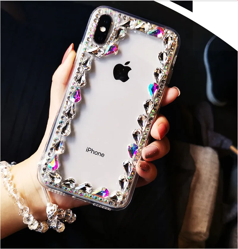 XSMYiss Роскошный чехол для iPhone XS Max XR X 7 8 6 6s Plus 5S SE 11 Pro MAX Стразы с бриллиантами |