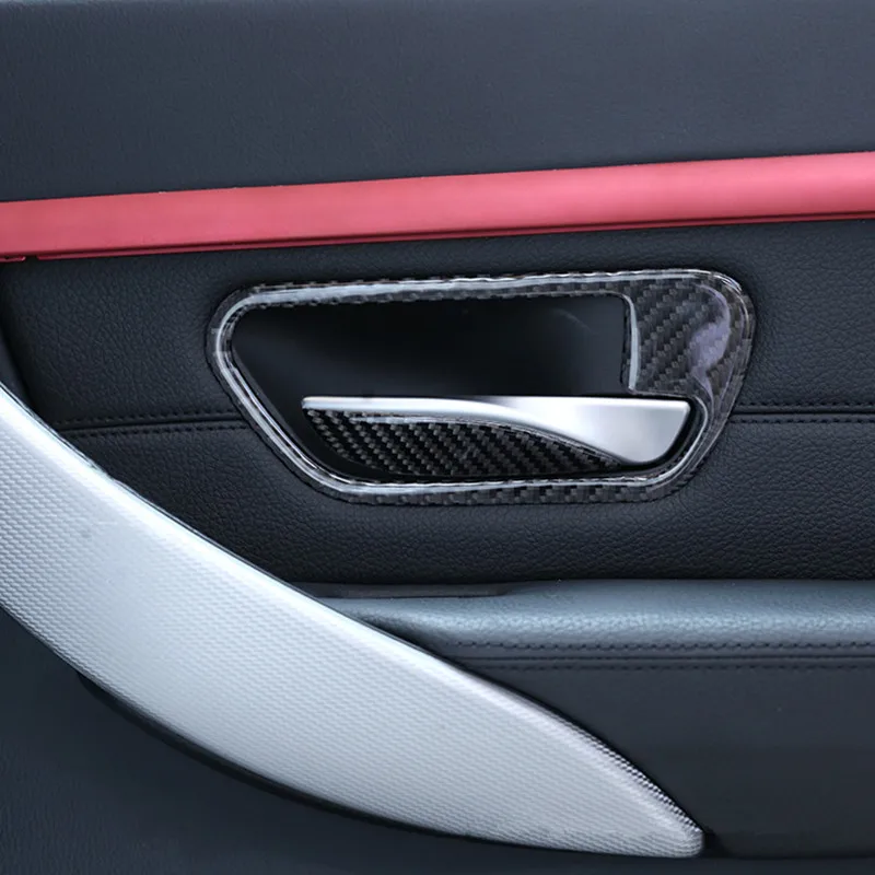 4 шт. стайлинга автомобилей Дверная ручка рамка крышка наклейки для BMW 3/4 серии GT F30