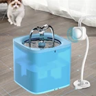 Автоматическая кормушка Cat питьевая вода для собак, чаша для фонтана, Диспенсер фильтра, прозрачная, USB, умная, Индукционная, для водного цикла