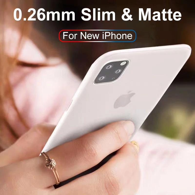 Роскошный Ультратонкий чехол для Iphone 11 Pro Max, чехол для Iphone Xs Max Xr X 8 7 6s 6 Plus 5 5S Se, матовый полипропиленовый прозрачный чехол