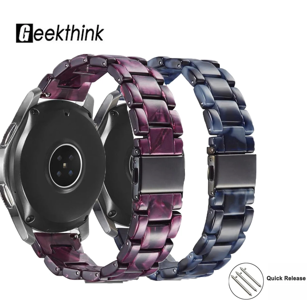 Ремешок полимерный для samsung galaxy gear s3 Watch band быстросъемный браслет Galaxy 42/46 мм Active 1 2