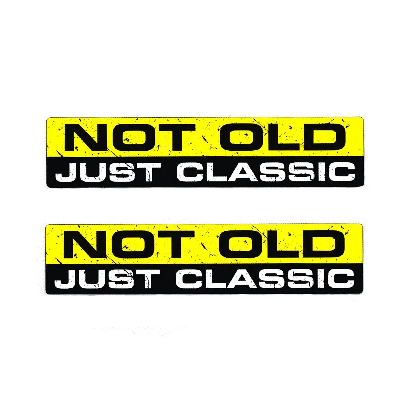 

Fuzhen Boutique Decals Exterior Accessories NOT OLD CLASSIC Interesting Car Sticker PVC Character Decal Body 15cm