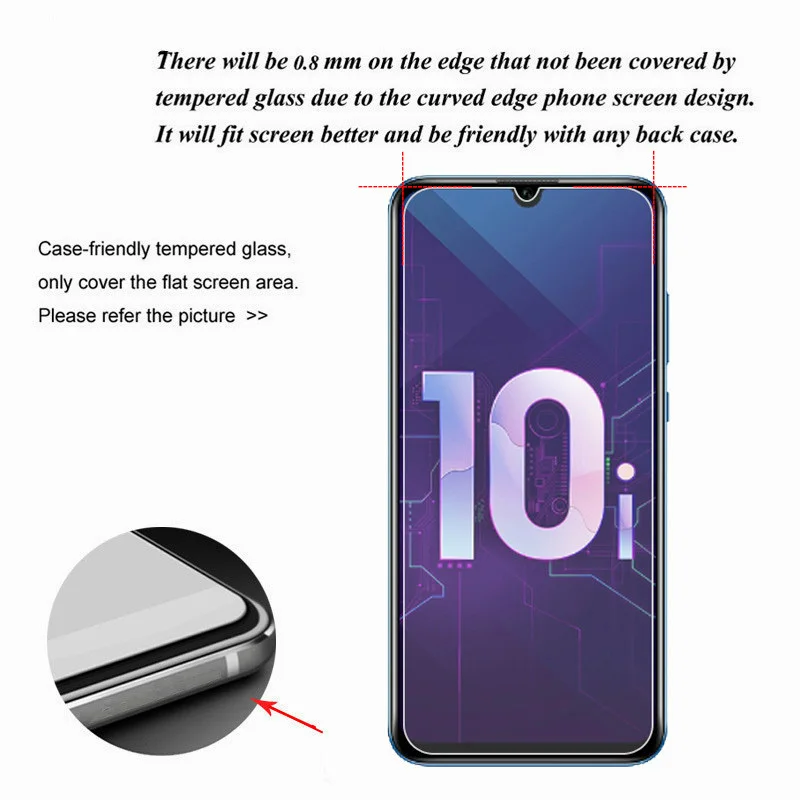 Защитная пленка для телефона Huawei Honor 8C 6C Pro 9H прозрачная защитная HD закаленное