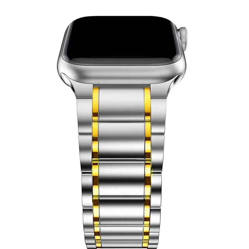 

Ремешок из нержавеющей стали для IWatch Series 6 SE 5 4 3 2 1, металлический браслет для IWatch Series 6 SE 5 4 3 2 1, браслет на запястье