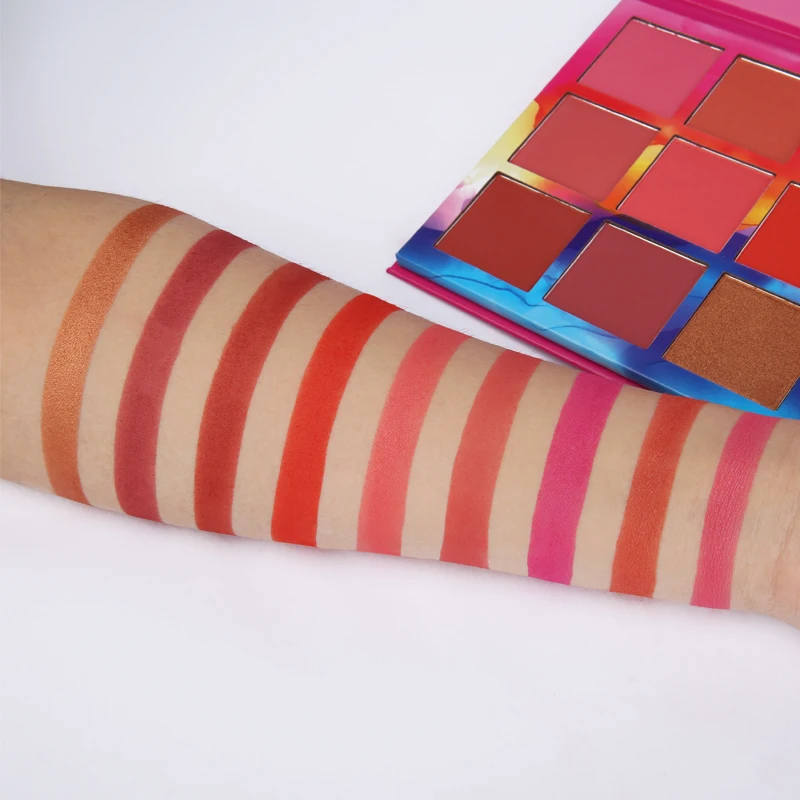 Профессиональный макияж Румяна Долгое 9 Цвета минералов порошок Ретро Face Base Bronzers