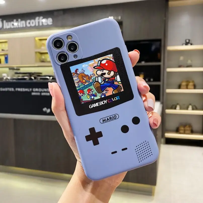 

Phone Case For Apple iPhone12 11Pro max 7 8 plus x xs max xr mini Classic Game Color LCD Game Console Painted TPU Cover