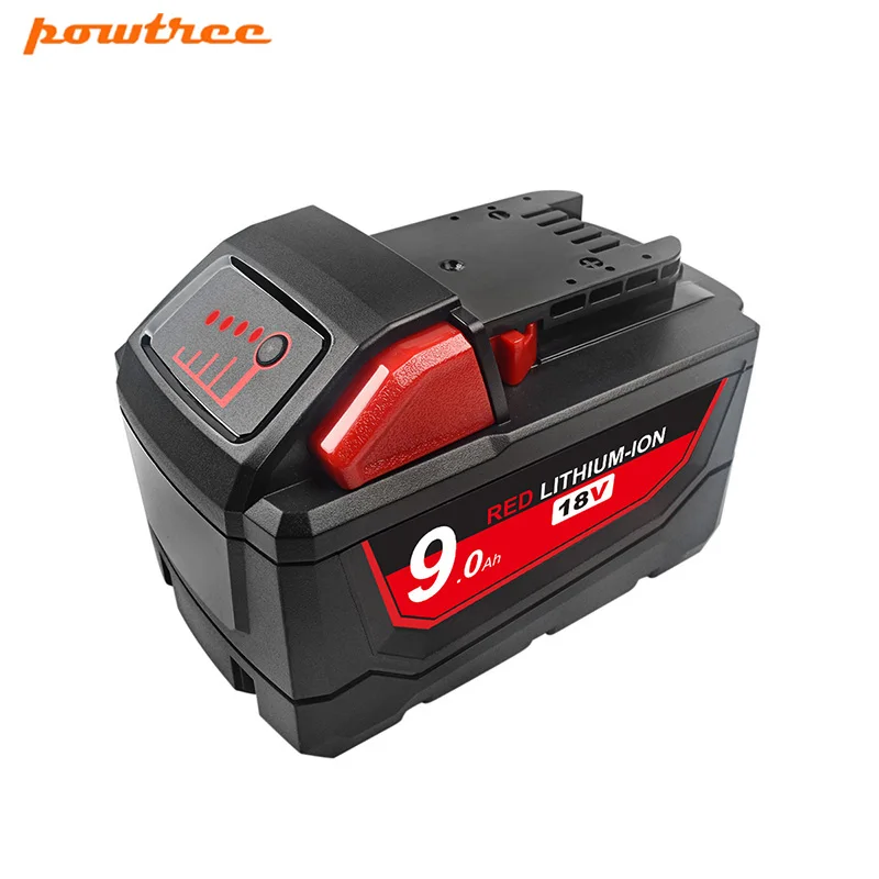 Powtree для Milwaukee M18 9 0/1815 Ач 18 в электроинструменты перезаряжаемая литий ионная