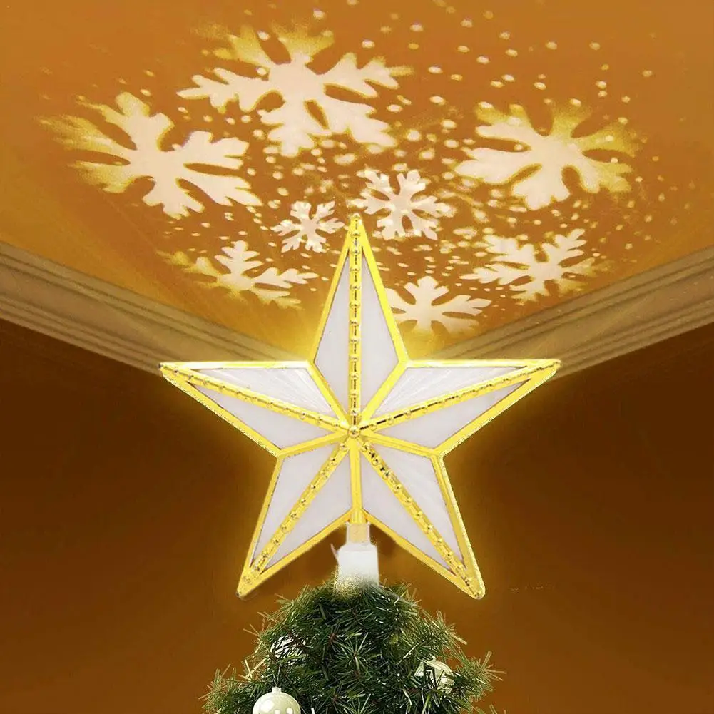 

Christmas Tree Top Led Star Lights Christmas Tree Decoration Ornaments Garland New Year Party Christmas Decorations For Home
