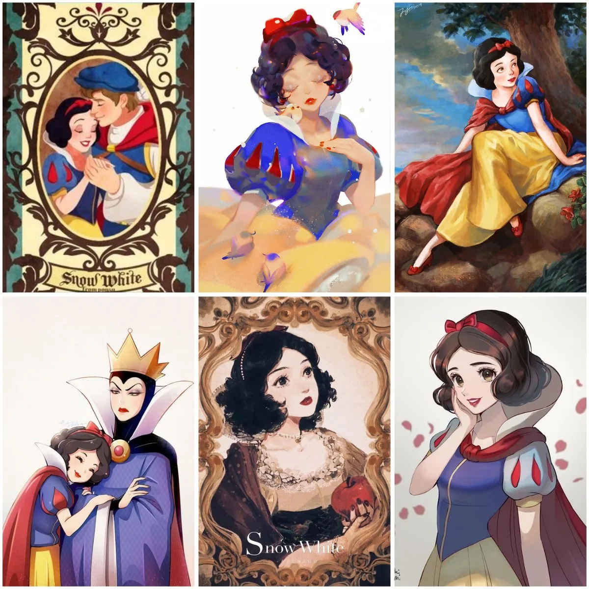 

Disney Cartoon Snow White DIY 5D Diamond Painting Children's Cross Stitch Embroidery Full Dill Mosaic Wall Decor BirthdayGift
