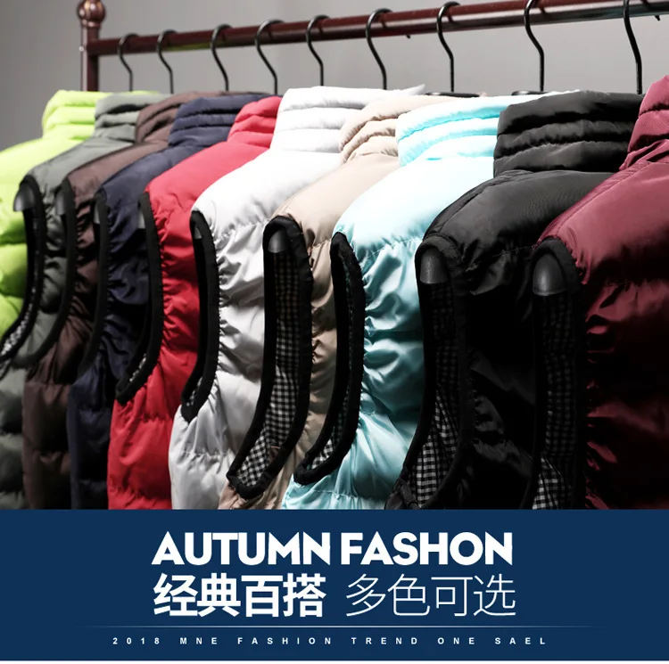 INS Ultra-fire bao kuan MEN'S Vest Outdoor Vest Clothing Autumn& Winter Coat Men down Feather Cotton Vest