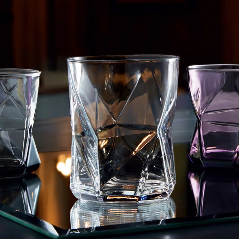 Whiskey Glass Cup Vodka Geometric Pattern Wine Juice Tumbler Viski Bardak Drinking Glasses Bar Club Party | Дом и сад