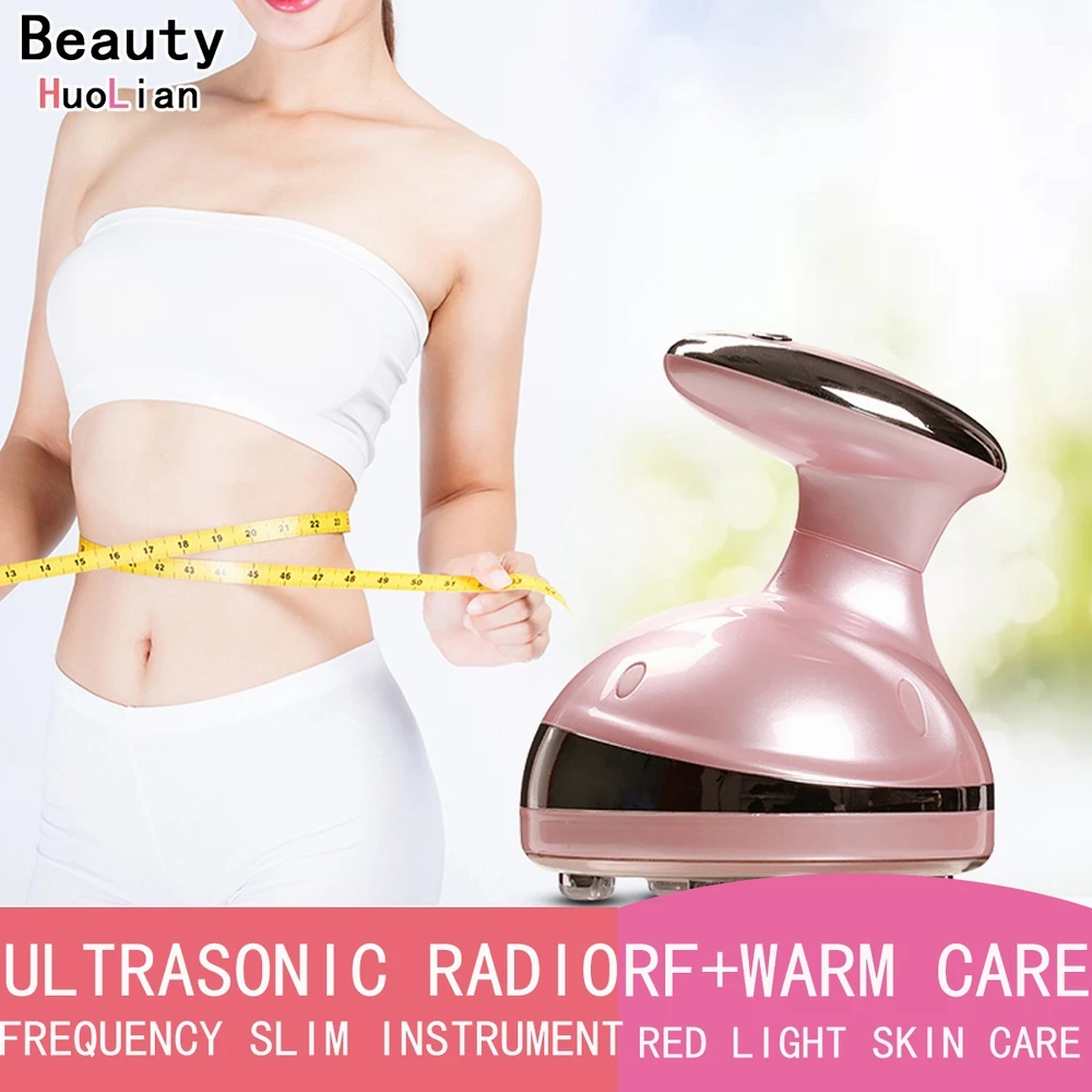 Ultrasonic Body Slimming Machine Led RF Beauty Device Facial Weight Loss Fat Burning Anti Cellulite Massager