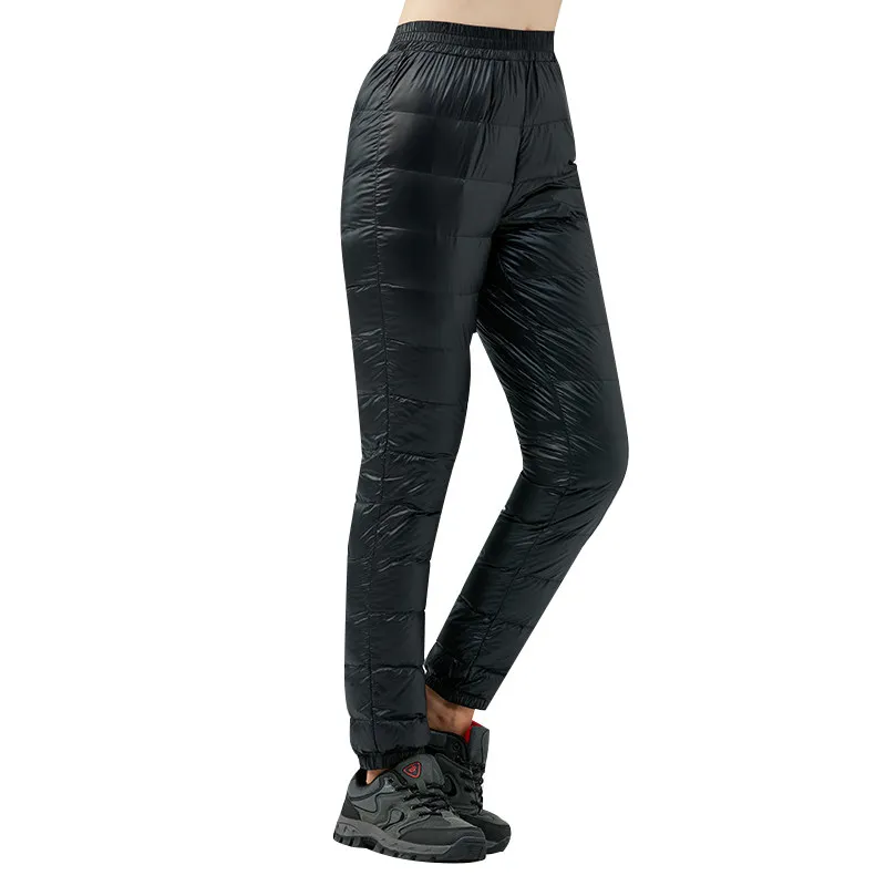 Tectop зимние сверхлегкие брюки на утином пуху для мужчин и женщин мужская верхняя