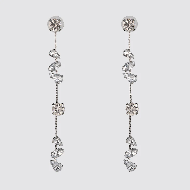 JURAN ZA, новая мода, геометрические висячие серьги с кристаллами,, Boho, ручной работы, висячие серьги для женщин, ювелирное изделие, подарок