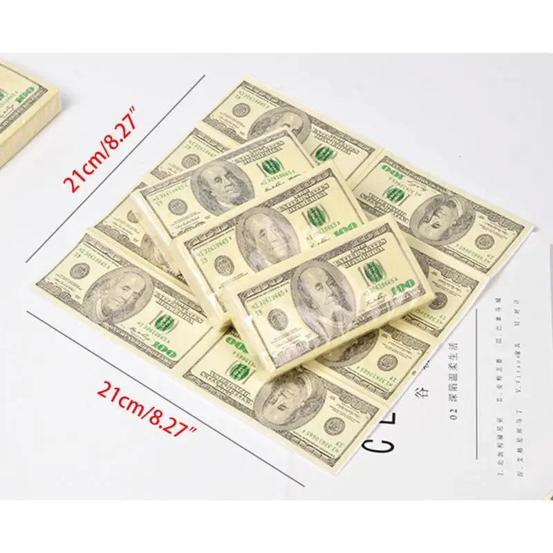 8 упаковок креативная бумага для салфеток 100 долларов сырая древесная масса