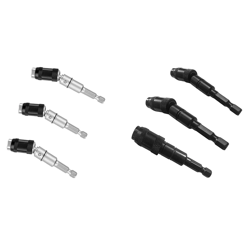 

1/4 Magnetic Screw Drill Tip,Magnetic Pivot Drill Bit Holder,20 degree Bendable Magnetic Drill Extender 3Pcs