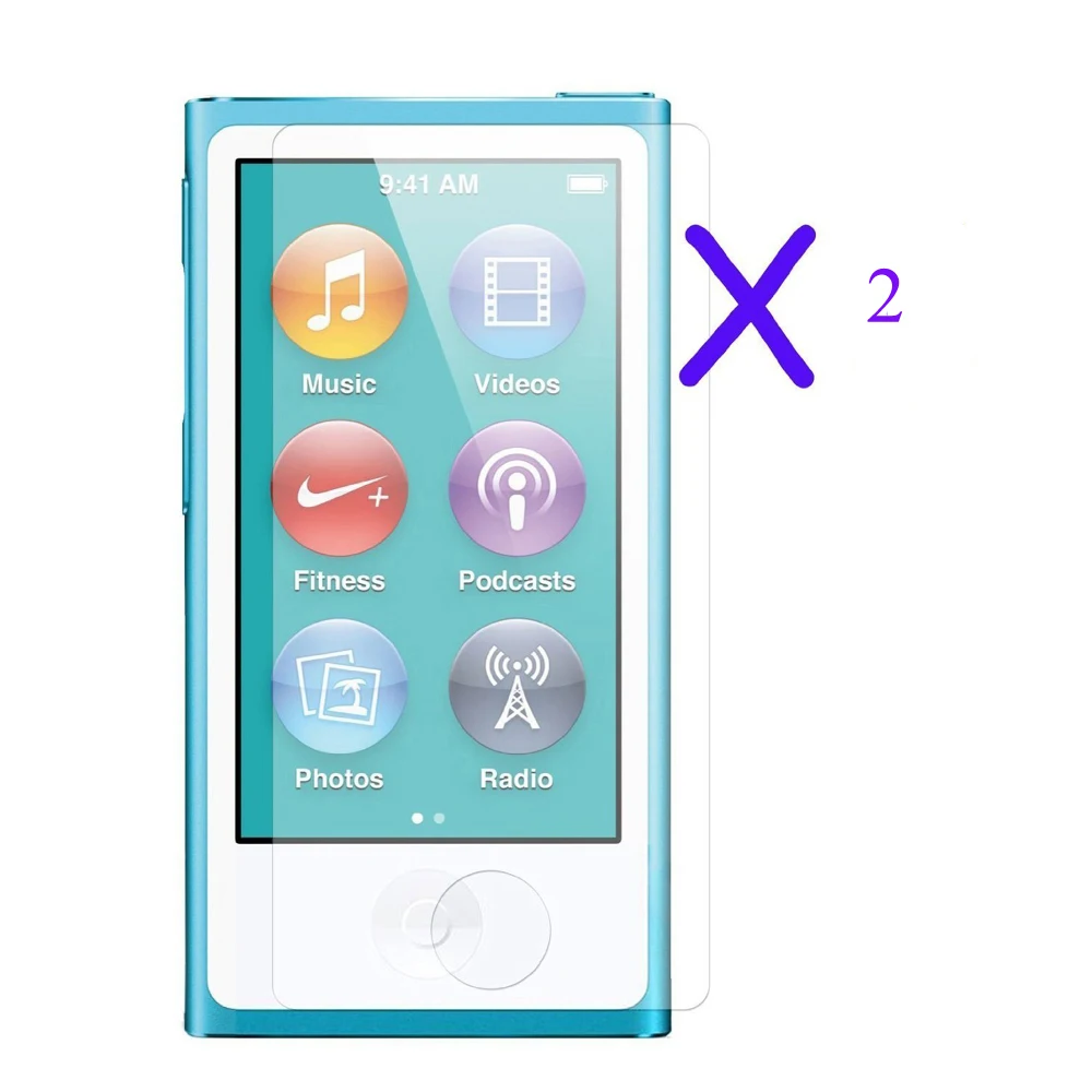 Clear Transparent Hard Front and Back Plastic Shell  Cover Case For Apple iPod Nano 7 7TH 8 8TH Generation with Films images - 6