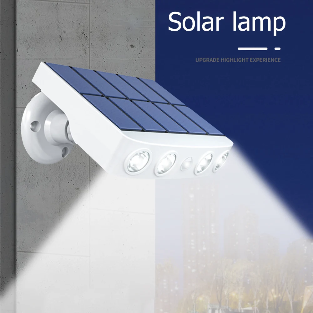 

2pcs 4 LED Solar Light Outdoor Waterproof Garden Wall Light Induction Smart Motion-Sensor Wall Lights 3-Modes