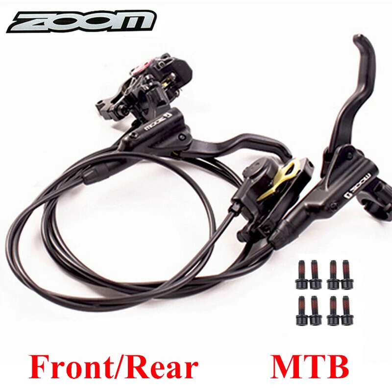 

ZOOM MTB Bicycle Hydraulic Disc Brake Kit 750mm 1350mm Mountain Bike Oil Pressure Disc Brake Set Front and Rear cycling parts