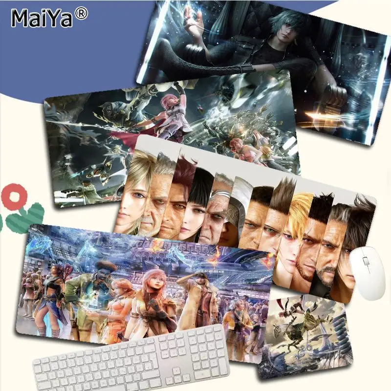 

Final Fantasy New Design Large Gaming Mouse Pad XL Locking Edge for Desk Mat for CSGO Game Player Desktop PC Computer Laptop
