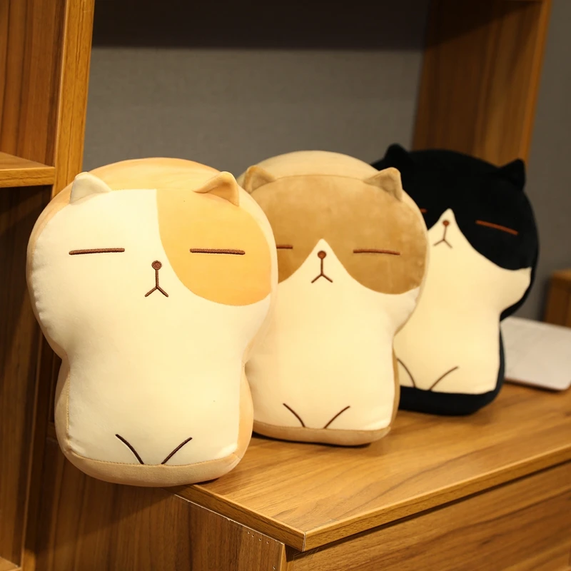 

New Unisex 30/40cm Cute Cat Plush Toys PP Cotton Stuffed Soft Pillow Dolls For 5-7 Years Children Birthday Gift