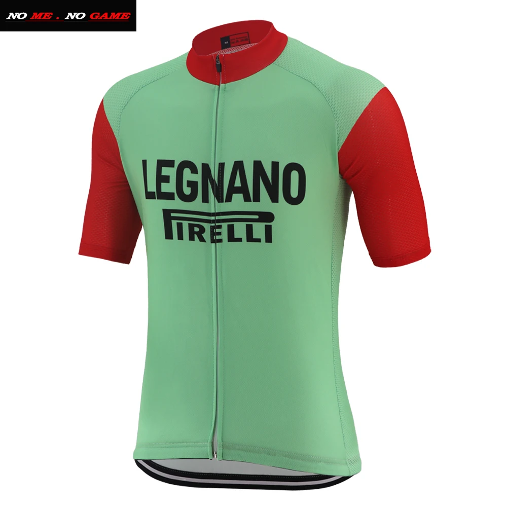 Классическая велосипедная майка ретро мужские топы ever green с красным рукавом pro mtb Дорожный велосипед одежда быстросохнущая защита от пота полиэстер - Цвет: men