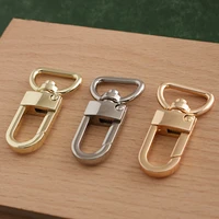 2pcs metal snap hook trigger clips buckles for leather strap belt keychain webbing pet leash hooks