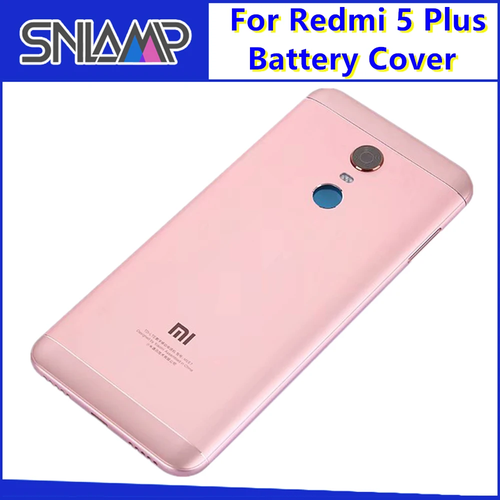 Для Xiaomi Redmi 5 Plus крышка батареи Металлический Корпус задней двери + боковой ключ