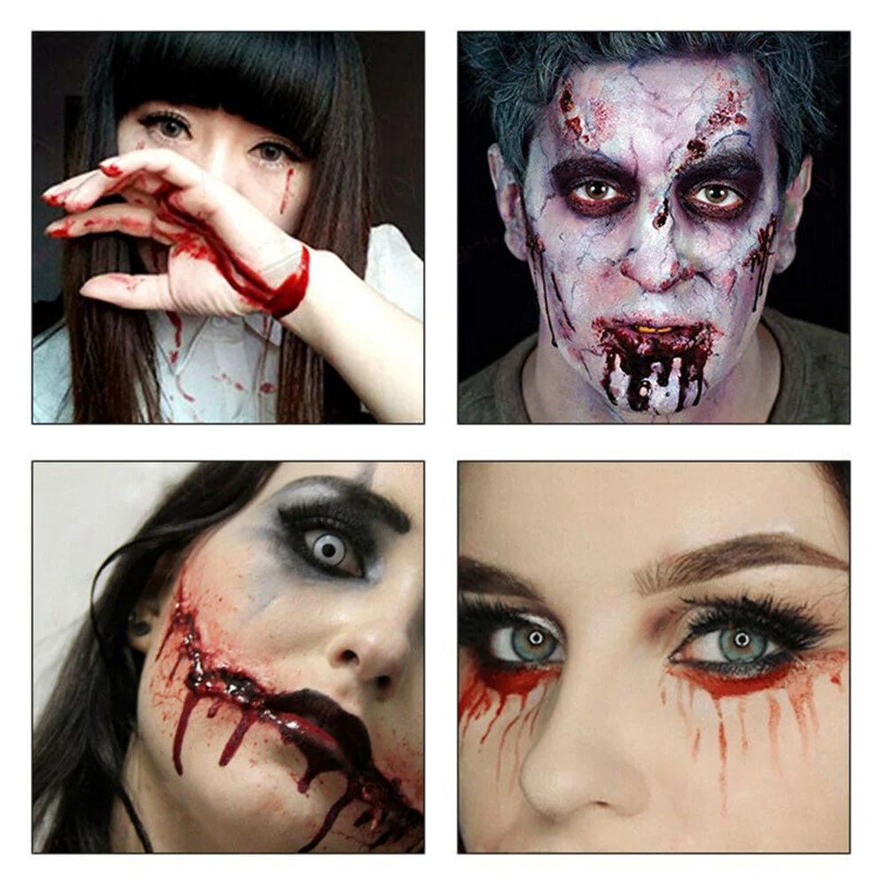 Поддельные крови вампира Хэллоуин макияж человеческого тела ложная плазменная