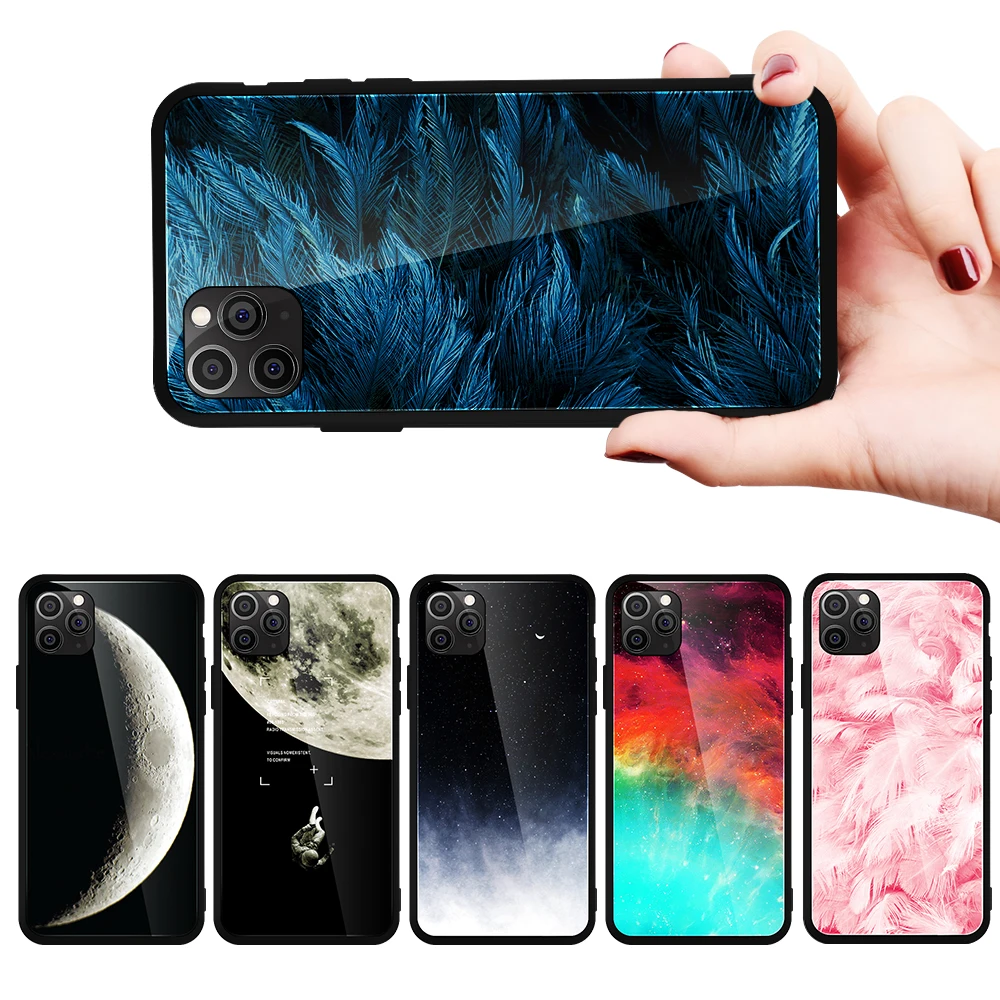 Чехол из закаленного стекла для iPhone 11 Pro Max Xs Xr X 8 7 6 6S Plus|Бамперы| |
