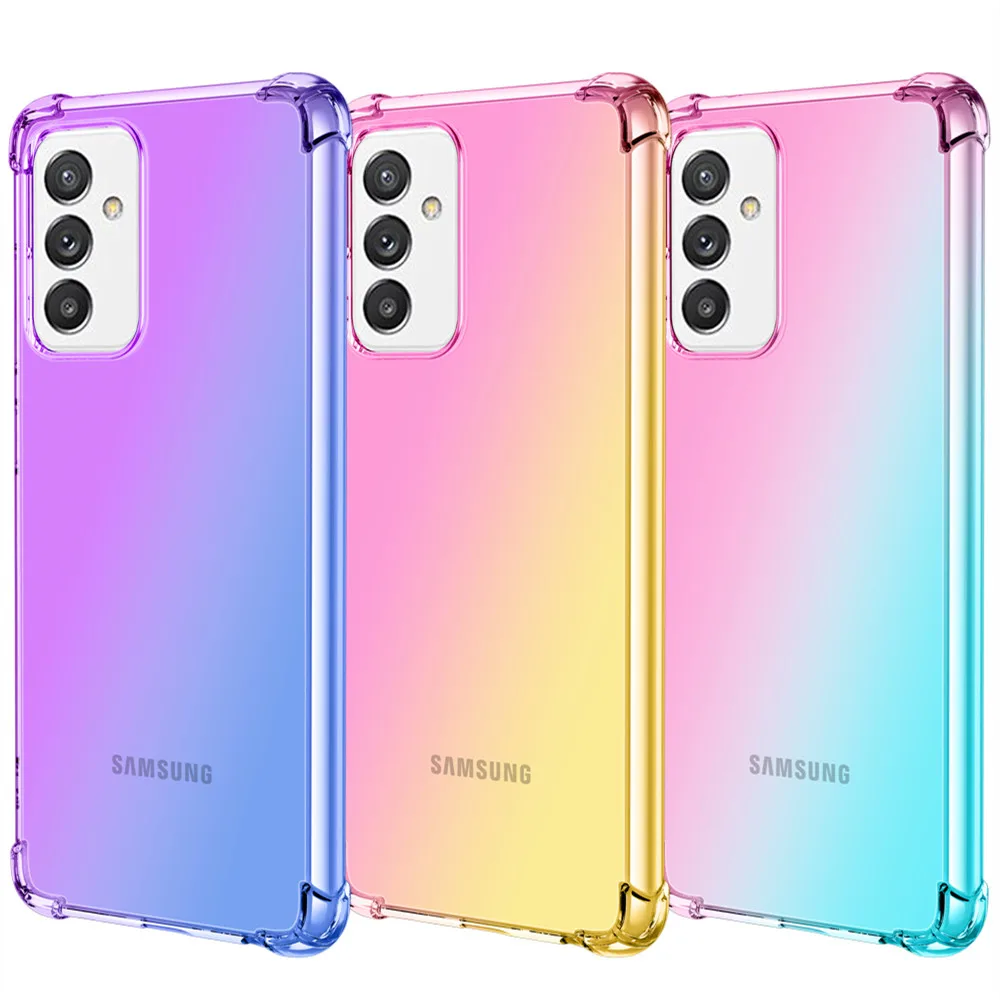 Гибридный цветной мягкий чехол из ТПУ для Samsung Galaxy M52 5G M 52 противоударный сотового