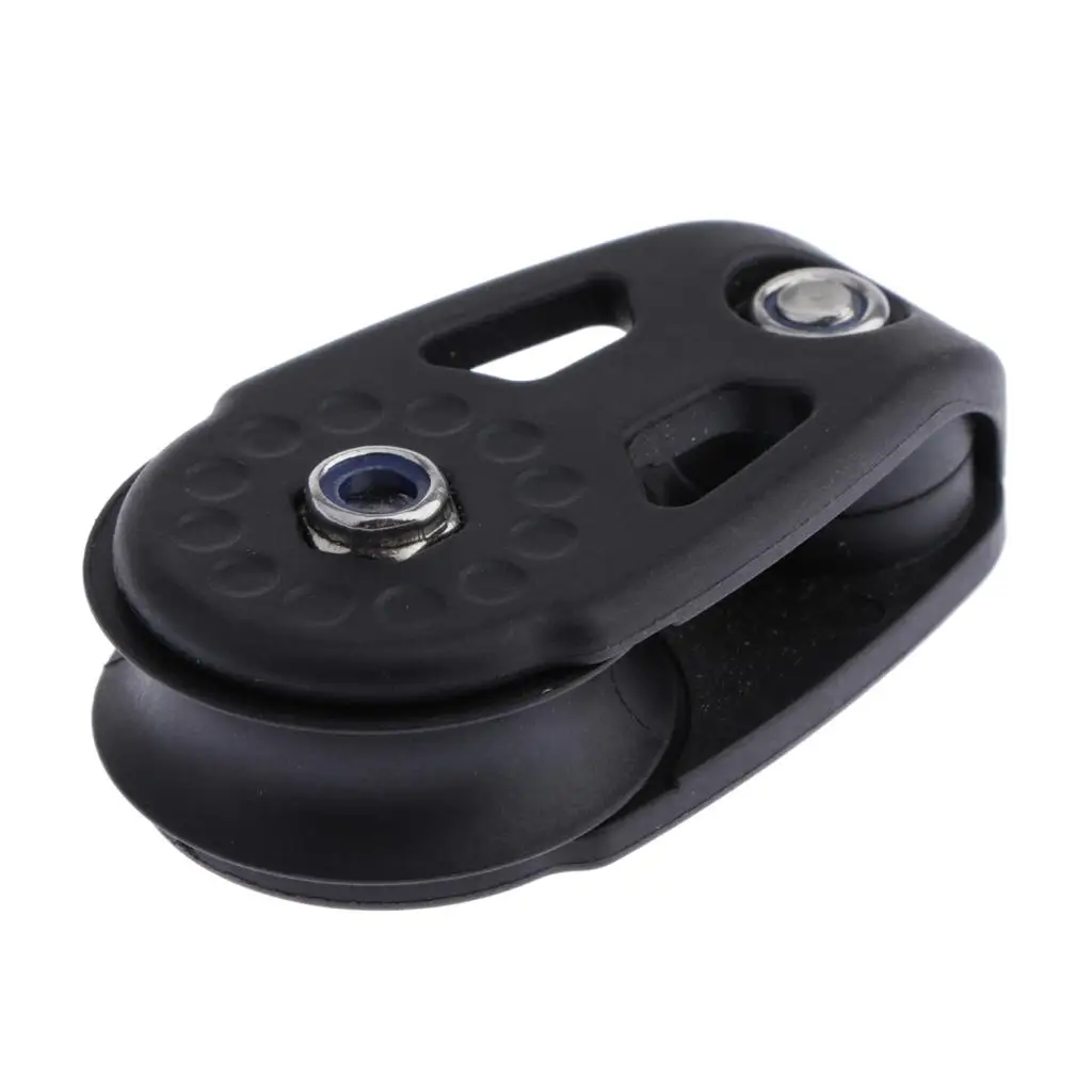 Rope Single-sheaved Pulley Wheel Block Tackle Chain Lifting Wheel Sheave Kayak Caone Boat Hardware