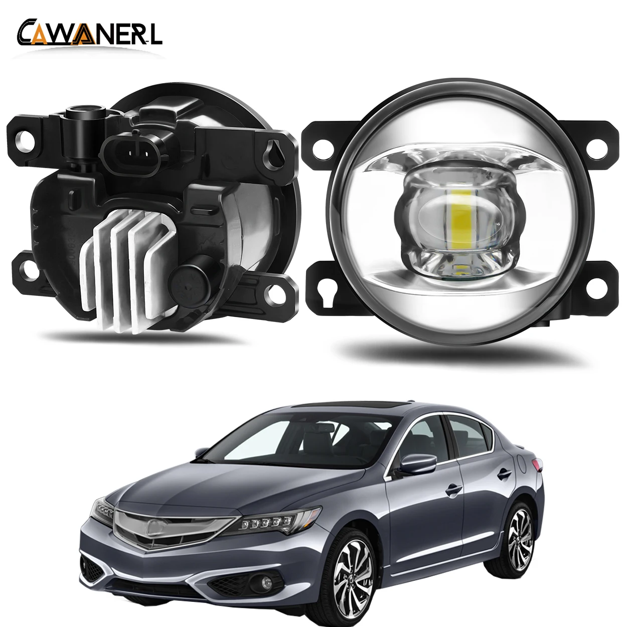 Туман светильник сборки автомобиля Драйвер + пассажира светодиодный объектив