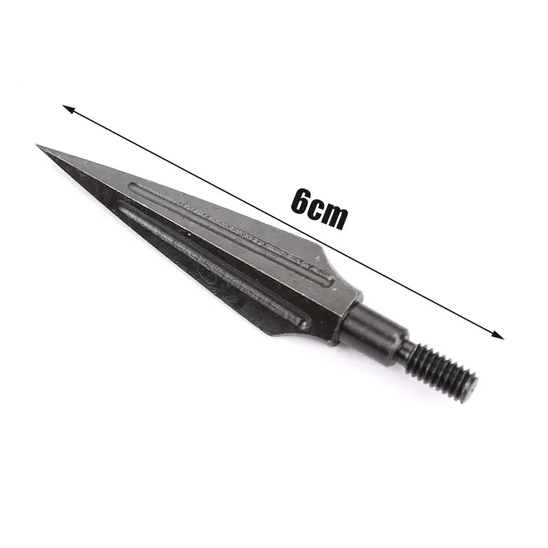

3/6pcs Carbon Steel Arrowheads For Recurve Bow Or Compound Bow Archery Broadheads Hunting Arrow Heads