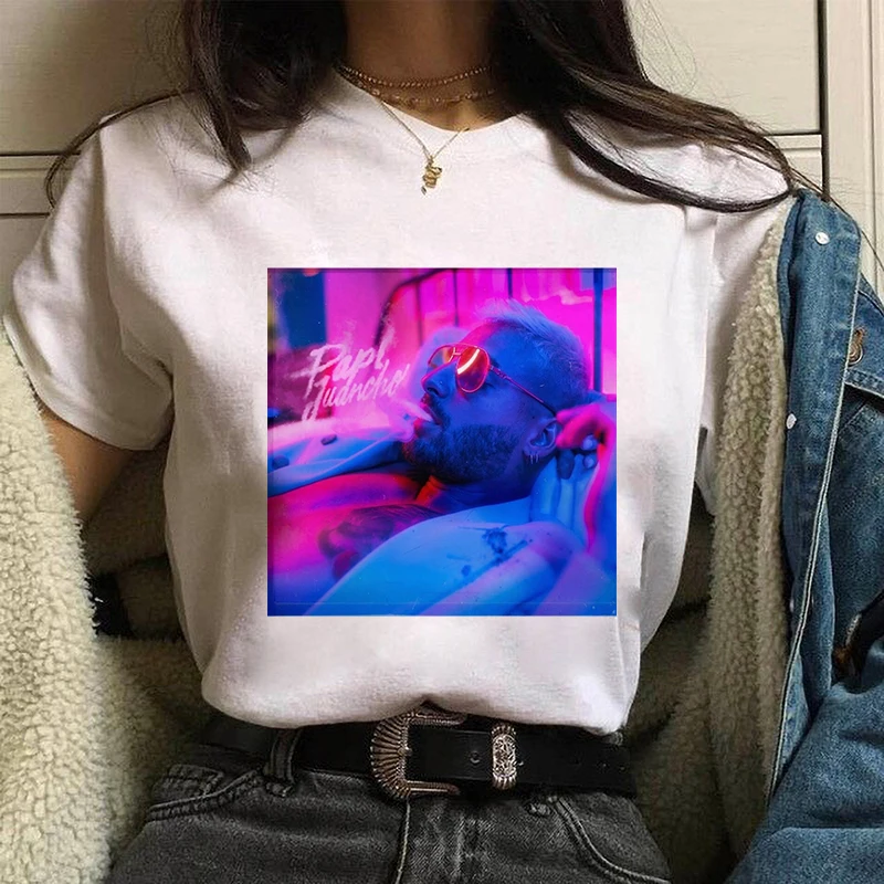 

Casual Maluma t shirt Top Oversized Cotton Streetwear Graphic Printed Letters Tee Female/Man T-Shirt