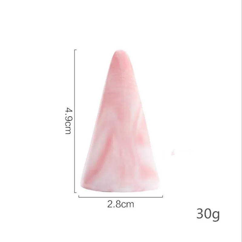 

Ceramic Finger Cone Ring Holder Marble Decor Display Stand Tray Jewelry Storage Crafts