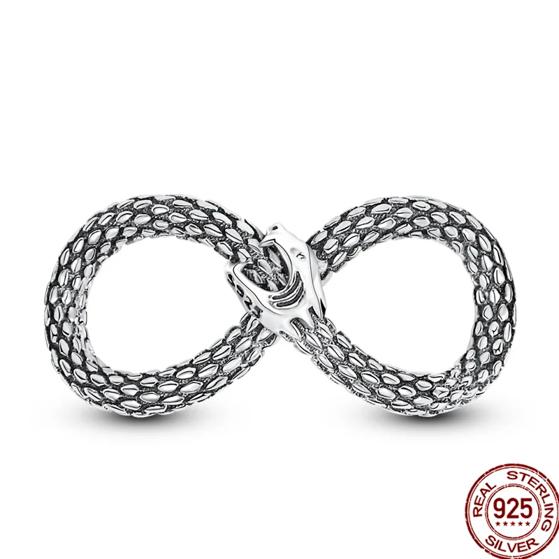 

Женский браслет из серебра 925 пробы, с изображением змеиной кожи