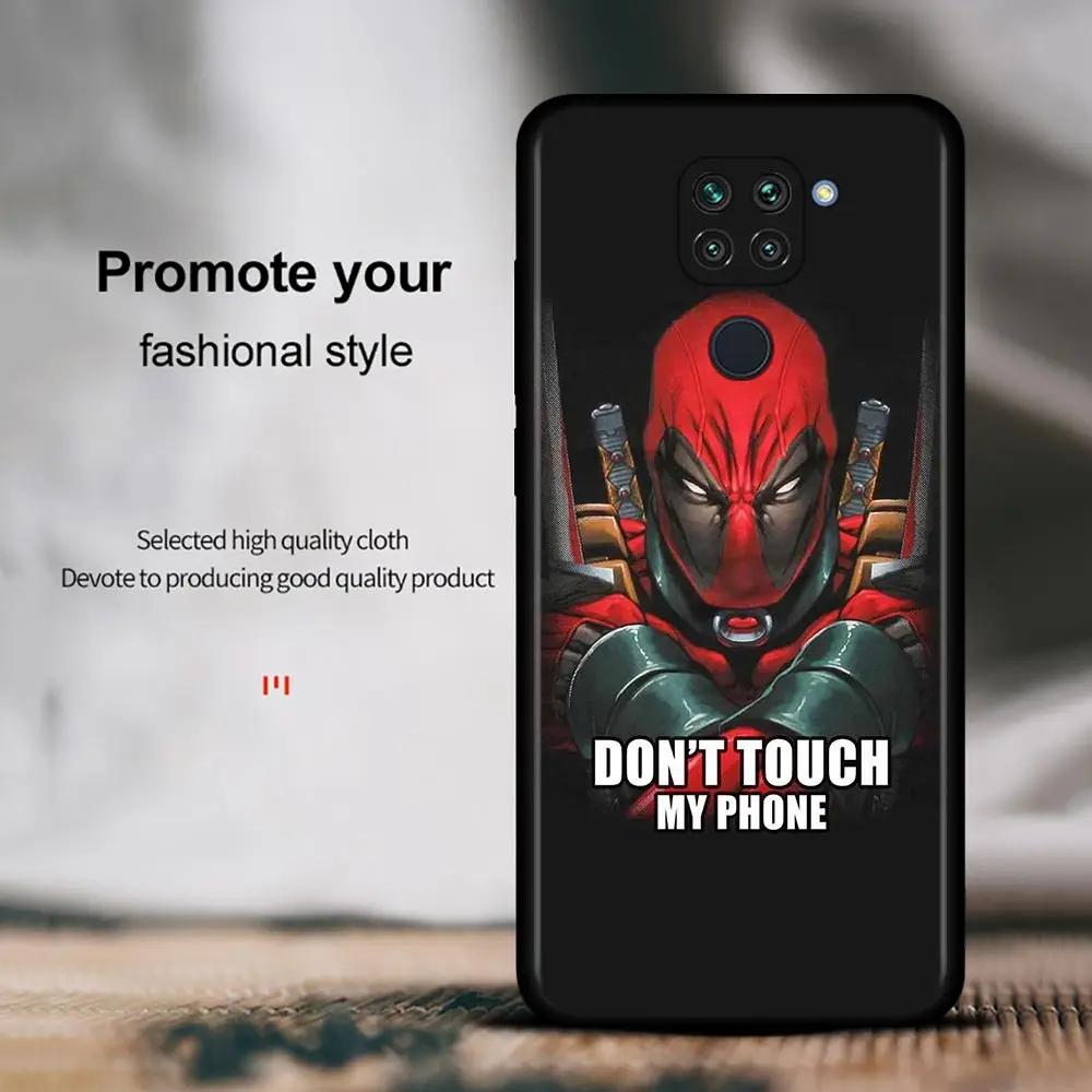 Чехол для Xiaomi Redmi Note 10 9 8 Pro Max 9S 9T 8T 7 чехол телефона K40 Plus 9A 9C с героем Marvel Дэдпул |